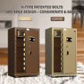 H type patented bolts smart fingerprint safe box